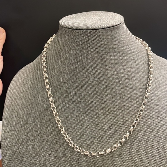 925 silver 22 3/4 inch very heavy necklace Nr. 1 selling on Etsy this year. - Picture 5 of 5